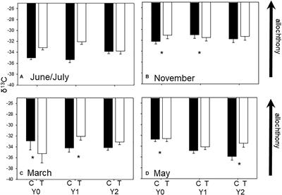 Quantitative Food Webs Indicate Modest Increases in the Transfer of Allochthonous and Autochthonous C to Macroinvertebrates Following a Large Wood Addition to a Temperate Headwater Stream